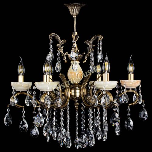 Люстра бронзовая Алфея Оникс №6/2 звездочка в Сочи Гусь Хрустальный