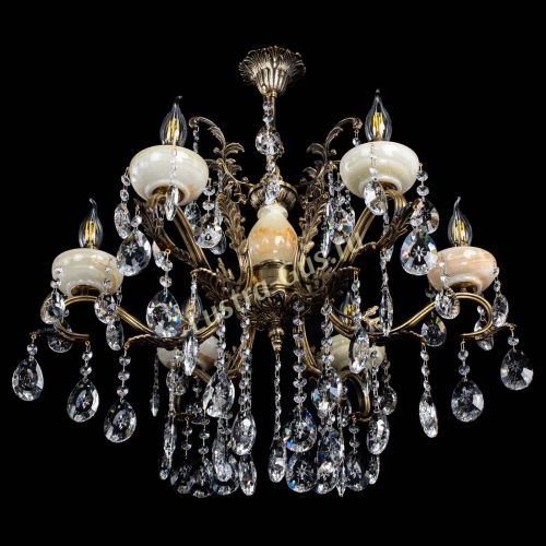 Люстра бронзовая Алфея Оникс №6/2 звездочка в Сочи Гусь Хрустальный