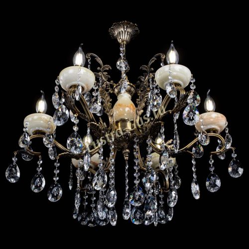 Люстра бронзовая Алфея Оникс №6/2 звездочка в Сочи Гусь Хрустальный