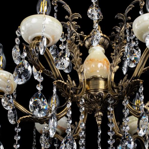 Люстра бронзовая Алфея Оникс №6/2 звездочка в Сочи Гусь Хрустальный