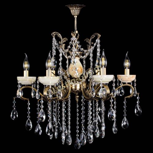 Люстра бронзовая Алфея Оникс №6 шар в Сочи Гусь Хрустальный