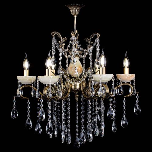 Люстра бронзовая Алфея Оникс №6 шар в Сочи Гусь Хрустальный