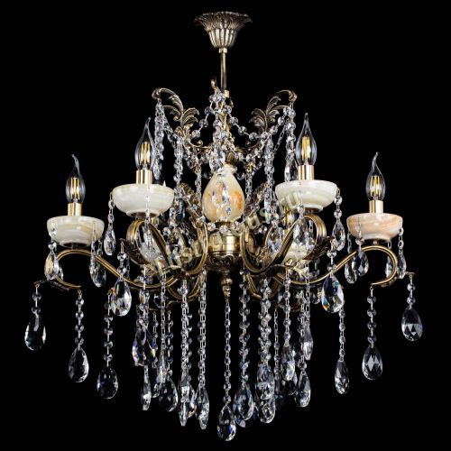 Люстра бронзовая Алфея Оникс №6 шар в Сочи Гусь Хрустальный