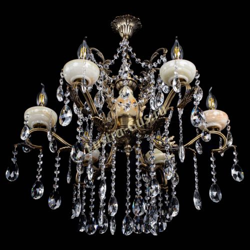 Люстра бронзовая Алфея Оникс №6 шар в Сочи Гусь Хрустальный