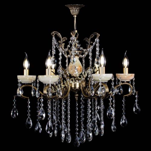 Люстра бронзовая Алфея Оникс №6 журавлик в Сочи Гусь Хрустальный