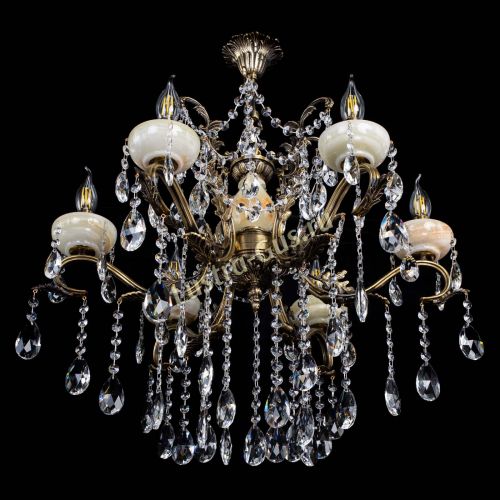 Люстра бронзовая Алфея Оникс №6 журавлик в Сочи Гусь Хрустальный