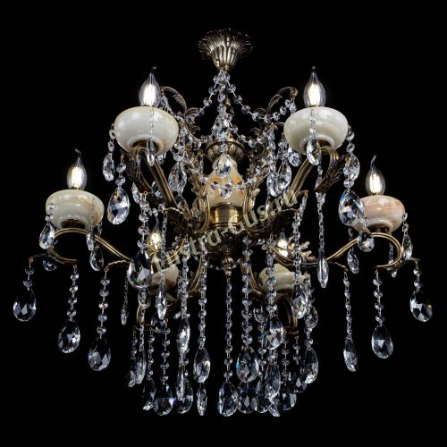 Люстра бронзовая Алфея Оникс №6 журавлик в Сочи Гусь Хрустальный