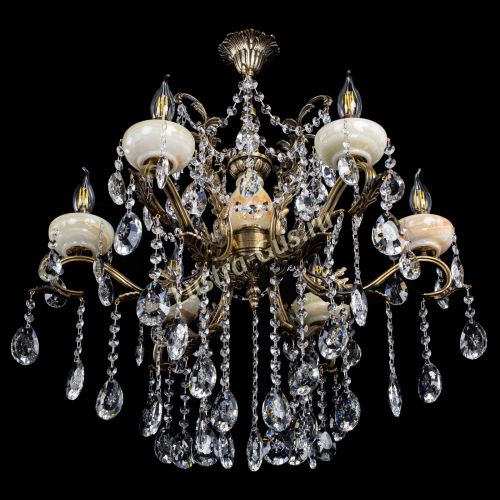 Люстра бронзовая Алфея Оникс №6 звездочка в Сочи Гусь Хрустальный