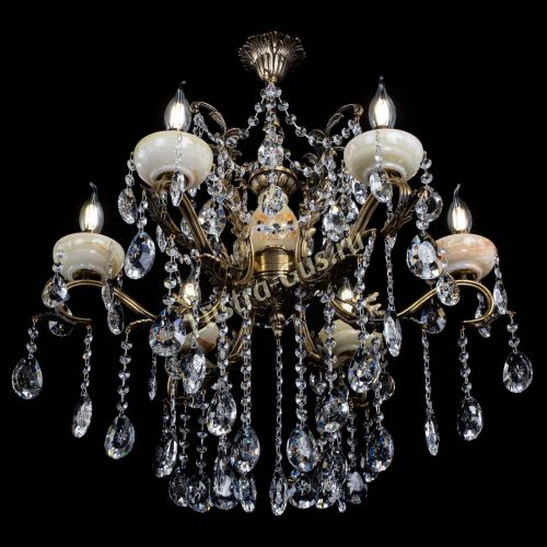 Люстра бронзовая Алфея Оникс №6 звездочка в Сочи Гусь Хрустальный