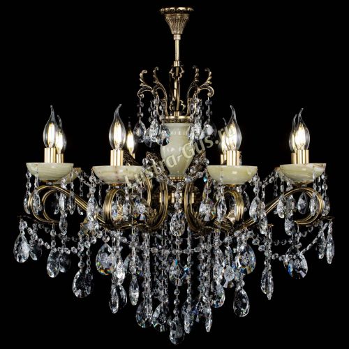 Люстра бронзовая Алфея Оникс №8 звездочка в Сочи Гусь Хрустальный