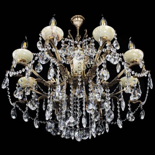 Люстра бронзовая Алфея Оникс №8 звездочка в Сочи Гусь Хрустальный