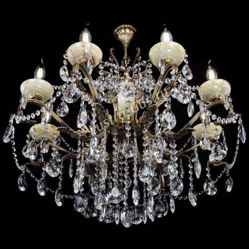 Люстра бронзовая Алфея Оникс №8 звездочка в Сочи Гусь Хрустальный