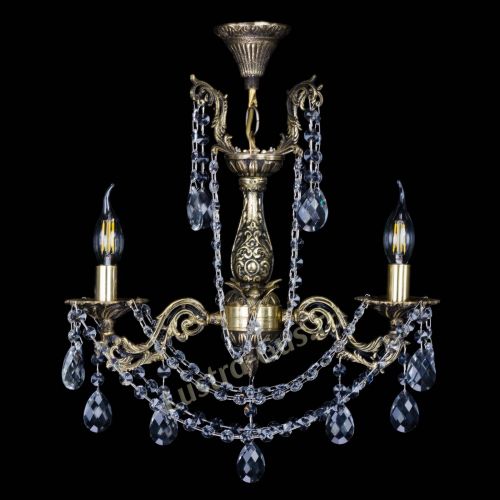 Бронзовая люстра Ариадна №2 Баден в Сочи Гусь Хрустальный