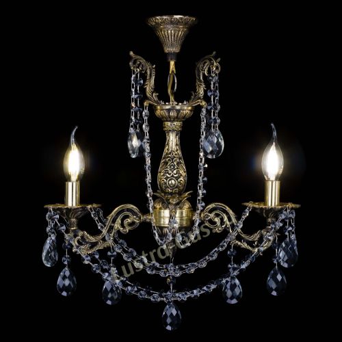 Бронзовая люстра Ариадна №2 Баден в Сочи Гусь Хрустальный