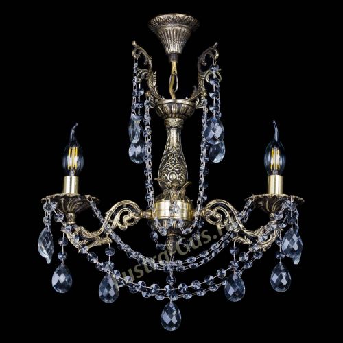 Бронзовая люстра Ариадна №2 Баден в Сочи Гусь Хрустальный