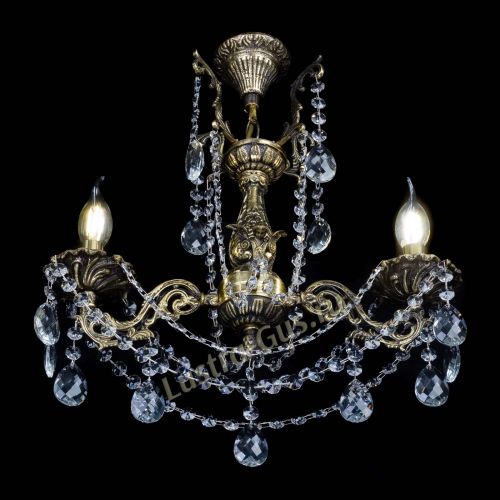 Бронзовая люстра Ариадна №2 Баден в Сочи Гусь Хрустальный