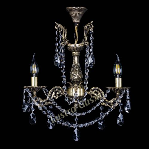 Бронзовая люстра Ариадна №2 Лучик в Сочи Гусь Хрустальный
