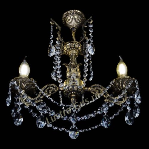 Бронзовая люстра Ариадна №2 Лучик в Сочи Гусь Хрустальный