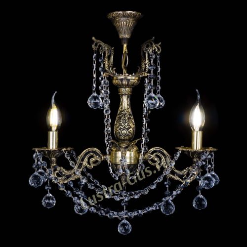 Люстра бронзовая Ариадна №2 Шар в Сочи Гусь Хрустальный