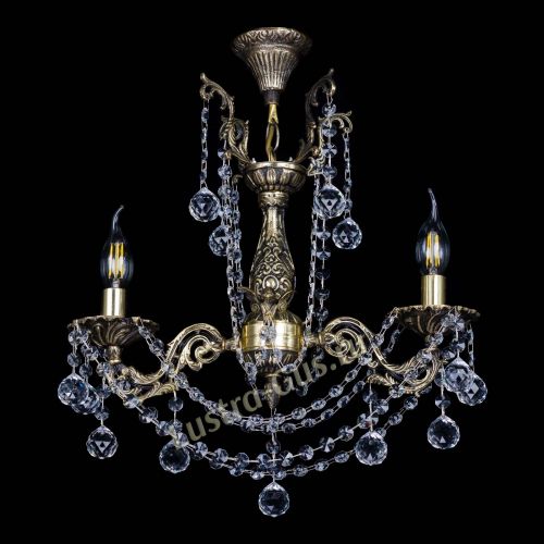 Люстра бронзовая Ариадна №2 Шар в Сочи Гусь Хрустальный