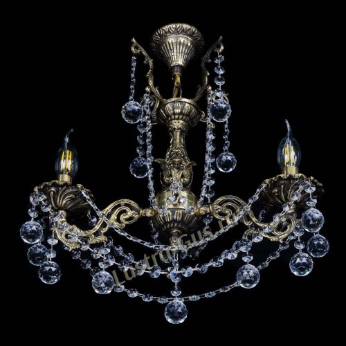 Люстра бронзовая Ариадна №2 Шар в Сочи Гусь Хрустальный