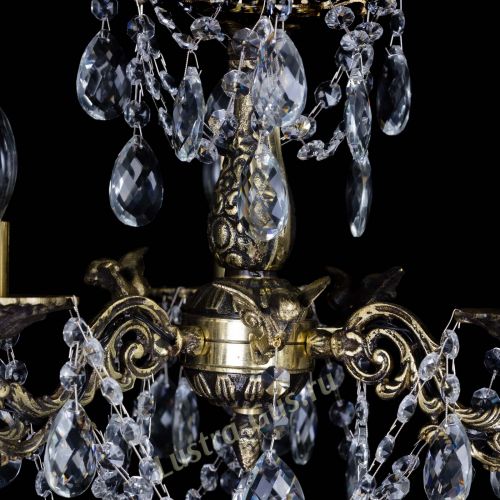 Люстра бронзовая Ариадна №3 Баден в Сочи Гусь Хрустальный