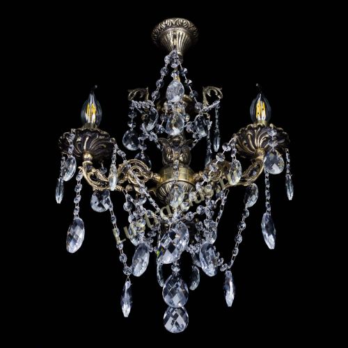 Люстра бронзовая Ариадна №3 Баден в Сочи Гусь Хрустальный