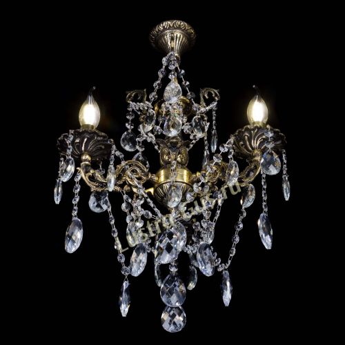 Люстра бронзовая Ариадна №3 Баден в Сочи Гусь Хрустальный