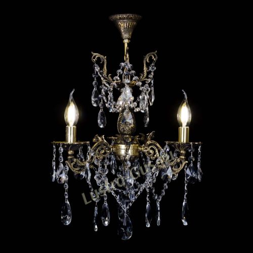 Бронзовая люстра Ариадна №3 Лучик в Сочи Гусь Хрустальный