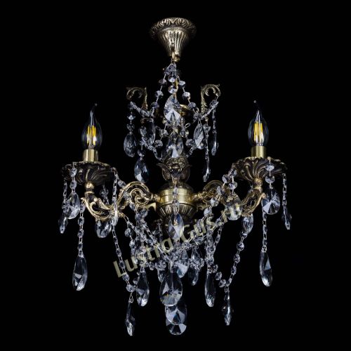 Бронзовая люстра Ариадна №3 Лучик в Сочи Гусь Хрустальный