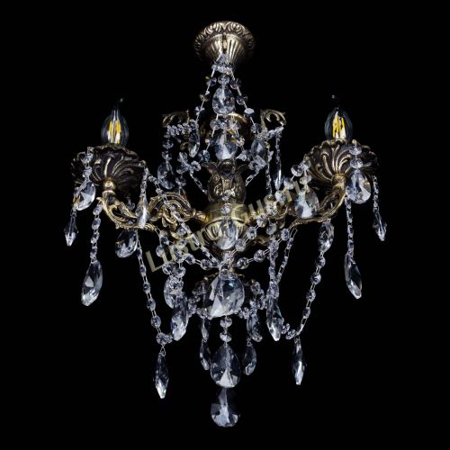 Бронзовая люстра Ариадна №3 Лучик в Сочи Гусь Хрустальный