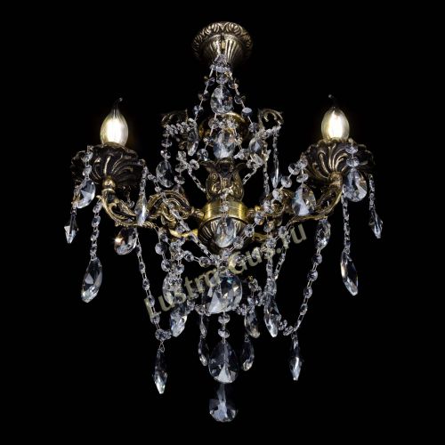 Бронзовая люстра Ариадна №3 Лучик в Сочи Гусь Хрустальный