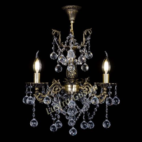 Бронзовая люстра Ариадна №3 Шар в Сочи Гусь Хрустальный
