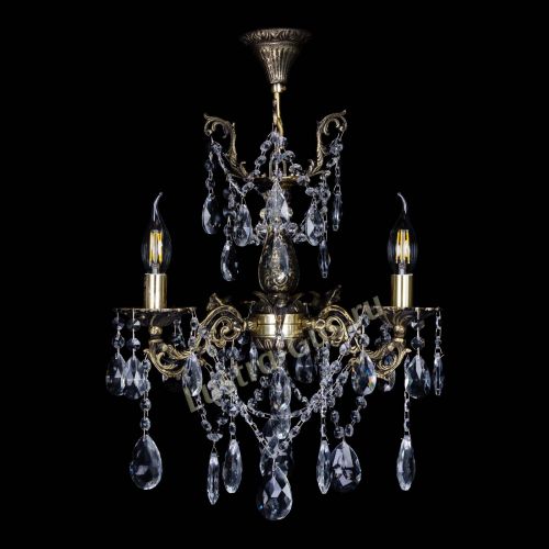 Люстра бронзовая Ариадна №3 Журавлик в Сочи Гусь Хрустальный