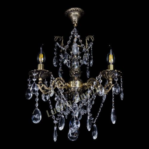 Люстра бронзовая Ариадна №3 Журавлик в Сочи Гусь Хрустальный