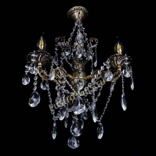 Люстра бронзовая Ариадна №3 Журавлик в Сочи Гусь Хрустальный