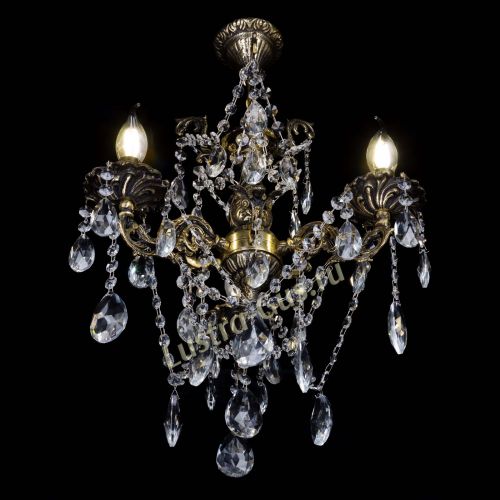 Люстра бронзовая Ариадна №3 Журавлик в Сочи Гусь Хрустальный