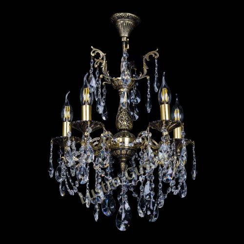 Бронзовая люстра Ариадна №5 Лучик в Сочи Гусь Хрустальный