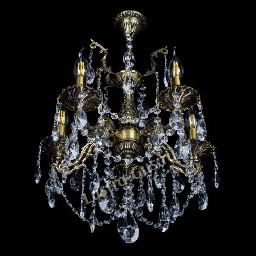 Бронзовая люстра Ариадна №5 Лучик в Сочи Гусь Хрустальный