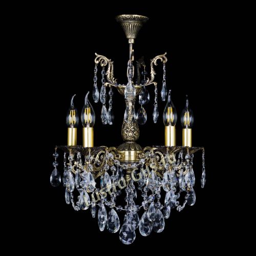 Бронзовая люстра Ариадна №5 Журавлик в Сочи Гусь Хрустальный