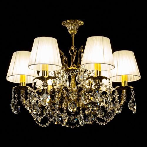 Бронзовая люстра Артемида №2 Прованс в Сочи Гусь Хрустальный