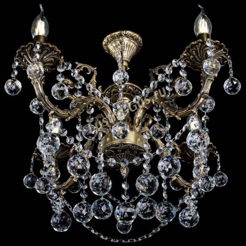 Люстра бронзовая Артемида №4 шар в Сочи Гусь Хрустальный