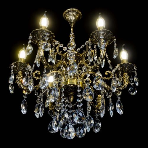 Бронзовая люстра Артемида №6 баден в Сочи Гусь Хрустальный
