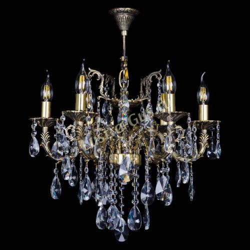 Бронзовая люстра Артемида №6 лучик в Сочи Гусь Хрустальный