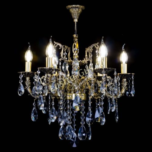 Бронзовая люстра Артемида №6 лучик в Сочи Гусь Хрустальный