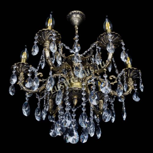 Бронзовая люстра Артемида №6 лучик в Сочи Гусь Хрустальный