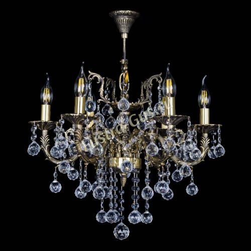 Бронзовая люстра Артемида №6 шар в Сочи Гусь Хрустальный