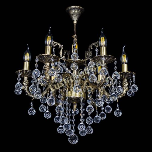 Бронзовая люстра Артемида №6 шар в Сочи Гусь Хрустальный