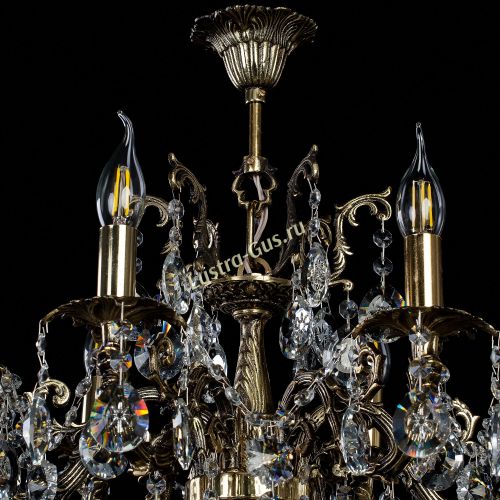 Бронзовая люстра Артемида в Сочи Гусь Хрустальный