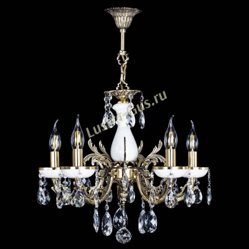 Люстра бронзовая Атланта из мрамора Баден №5/1 в Сочи Гусь Хрустальный